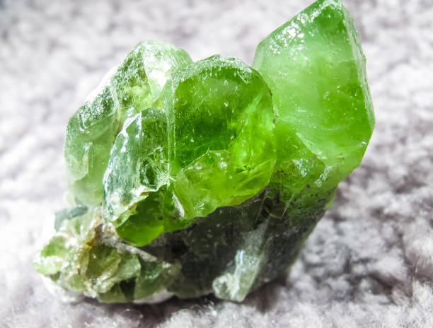 Rough Peridot crystal