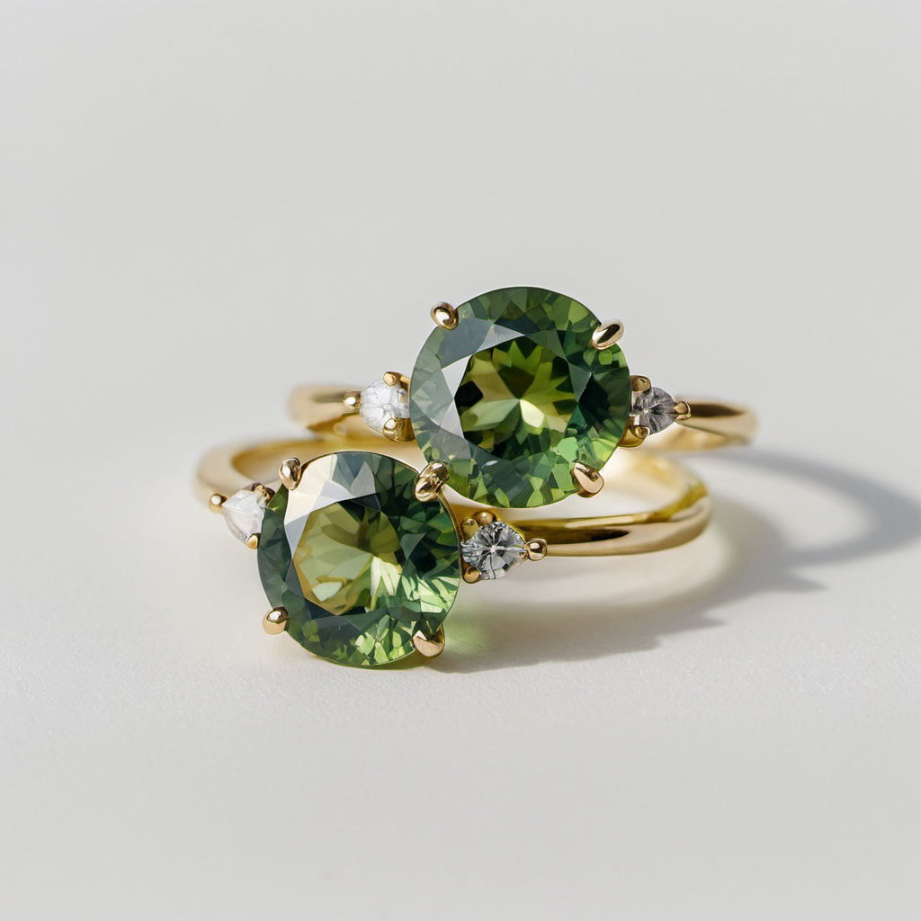 Green Sapphire Rings