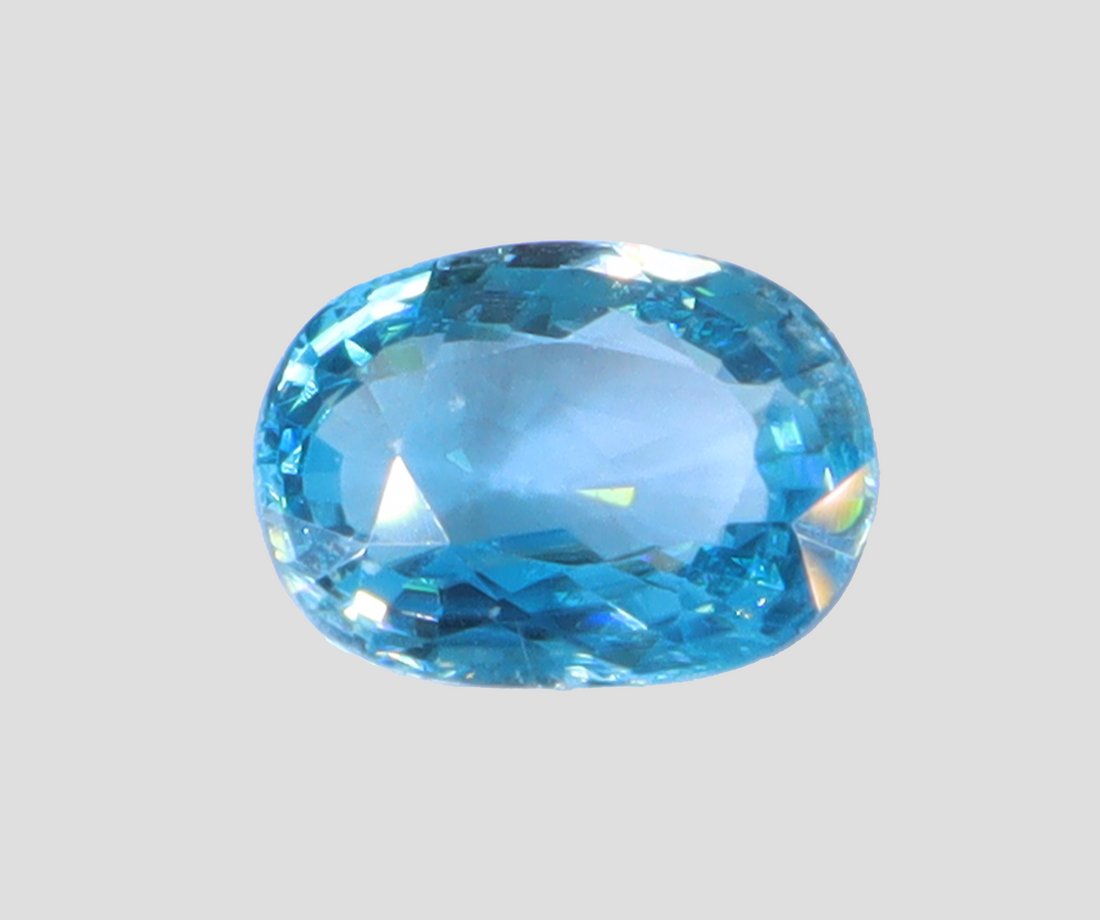 Blue Zircon - 5.85 Carats