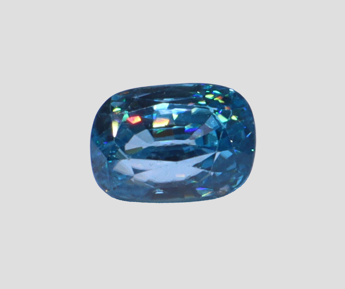 Blue Zircon - 6.52 Carats