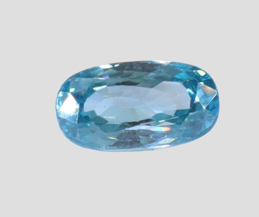 Blue Zircon - 6.36 Carats