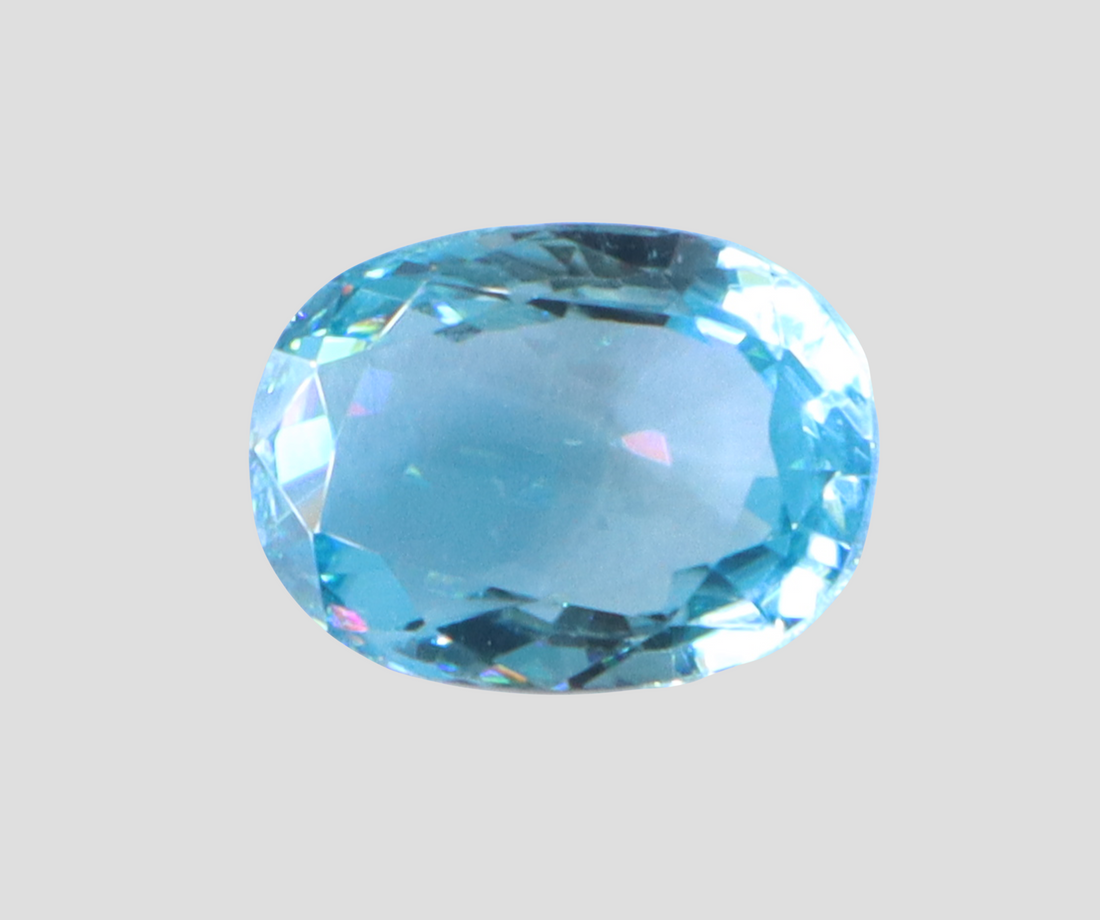 Blue Zircon - 4.48 Carats