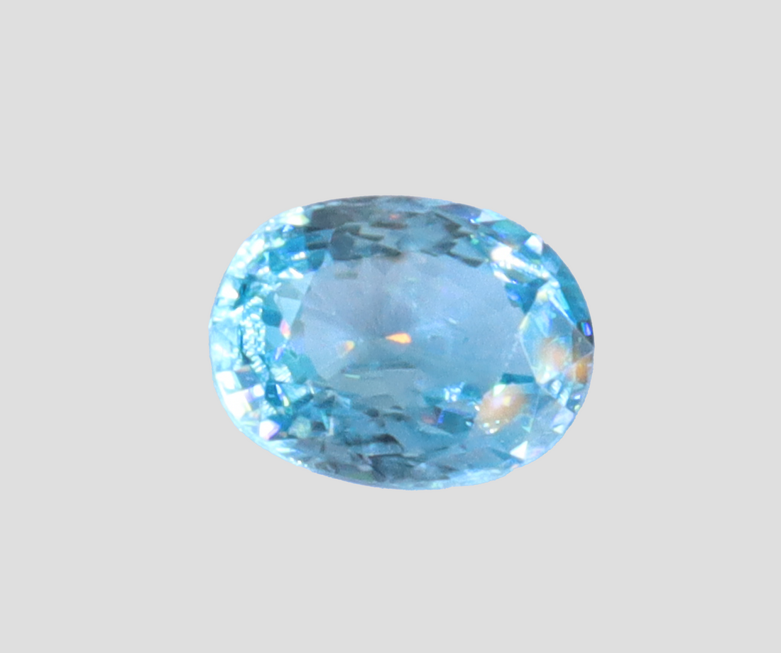 Blue Zircon - 6.90 Carats