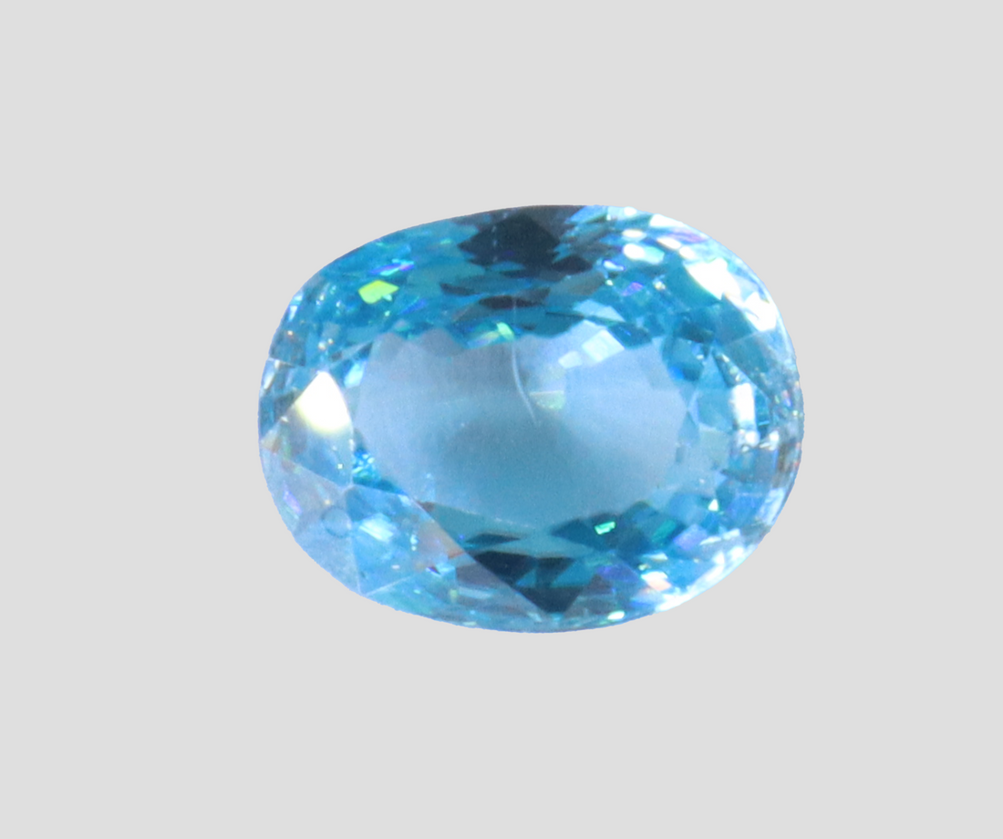 Blue Zircon - 5.32 Carat