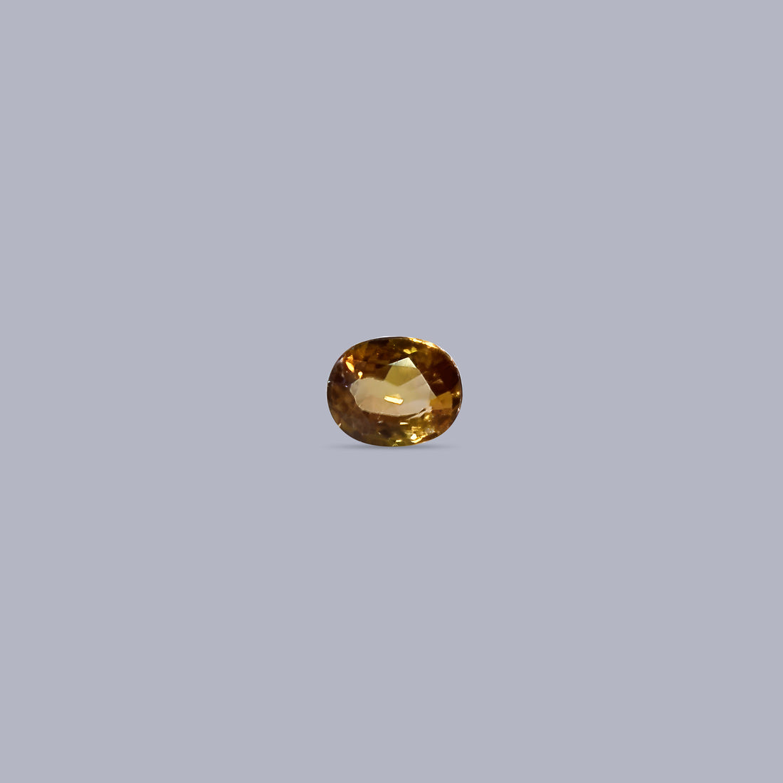 Front-View of a Yellow Zircon