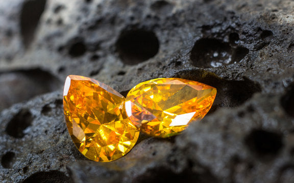 Pear-shaped Yellow Sapphires