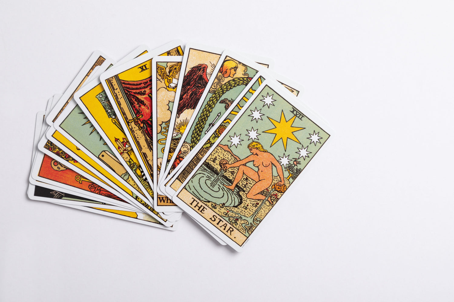Bundle of tarot cards