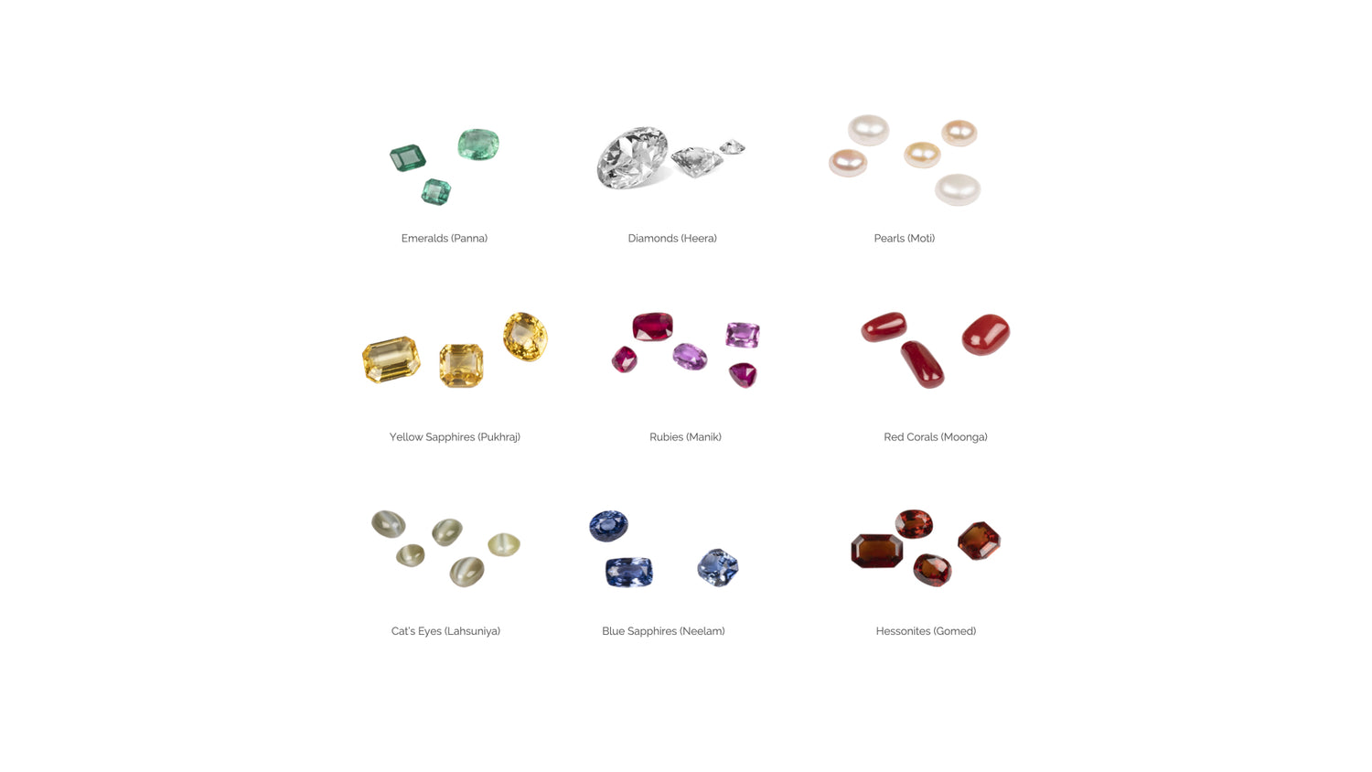 The Navratna Gemstones