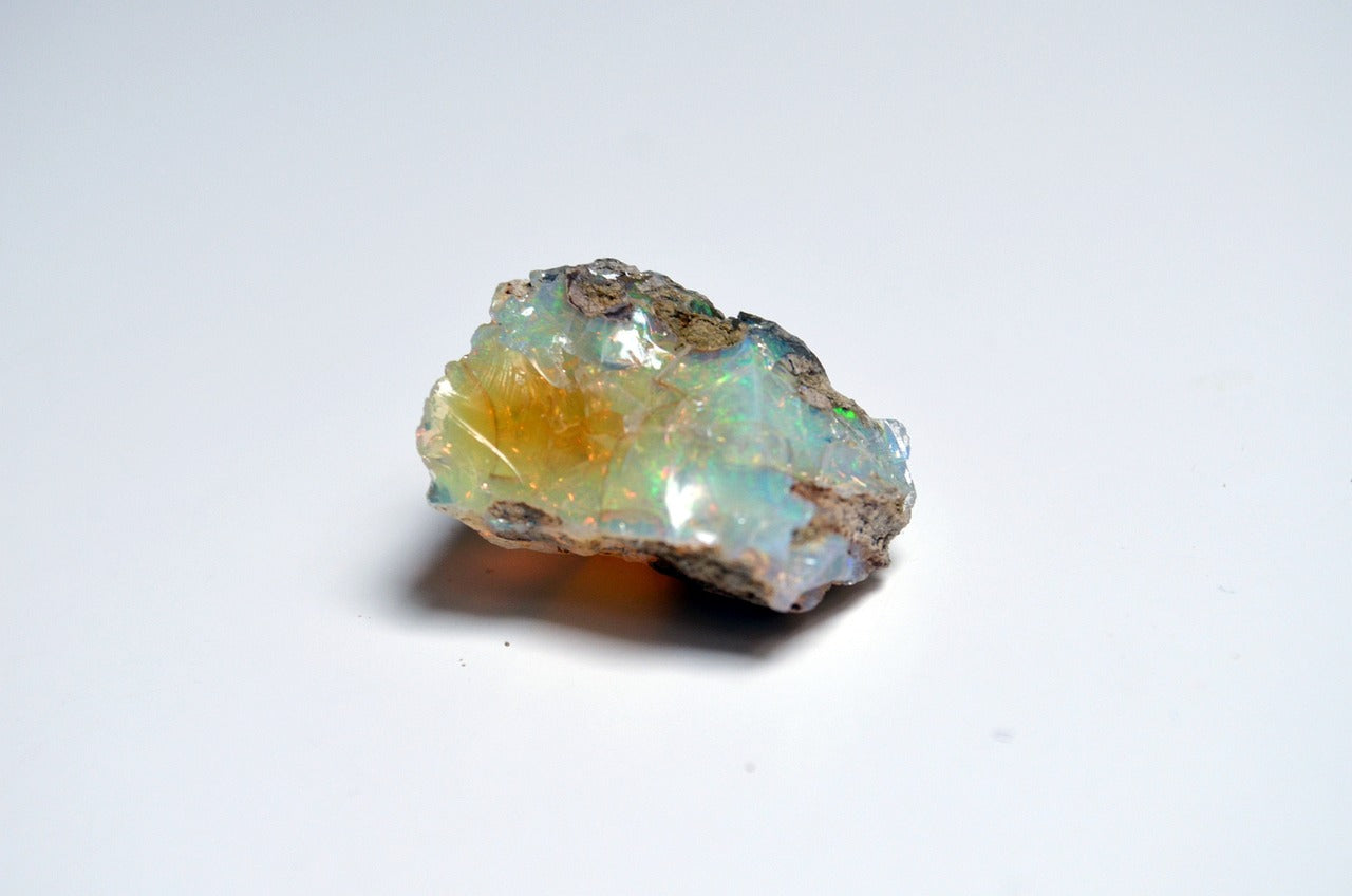 a rough opal stone