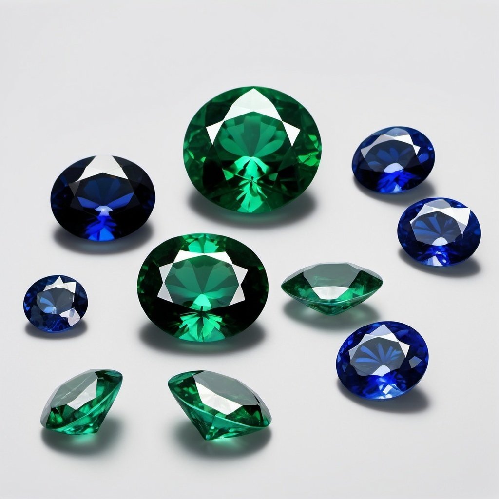 Emeralds & Blue Sapphires