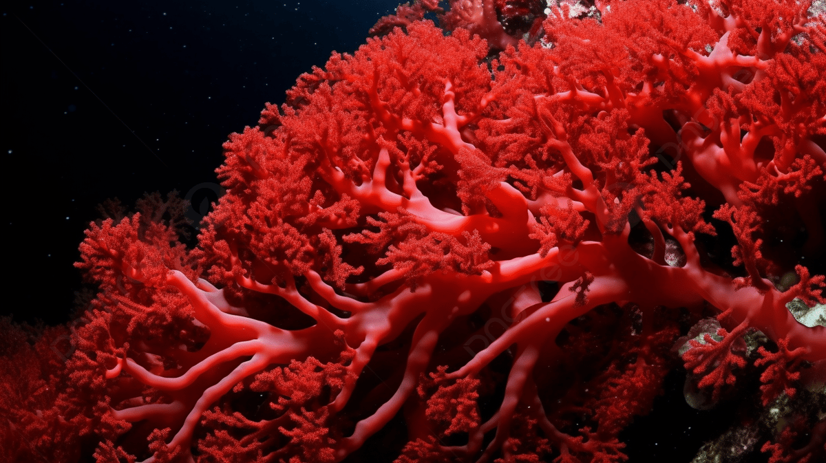 A red coral reef