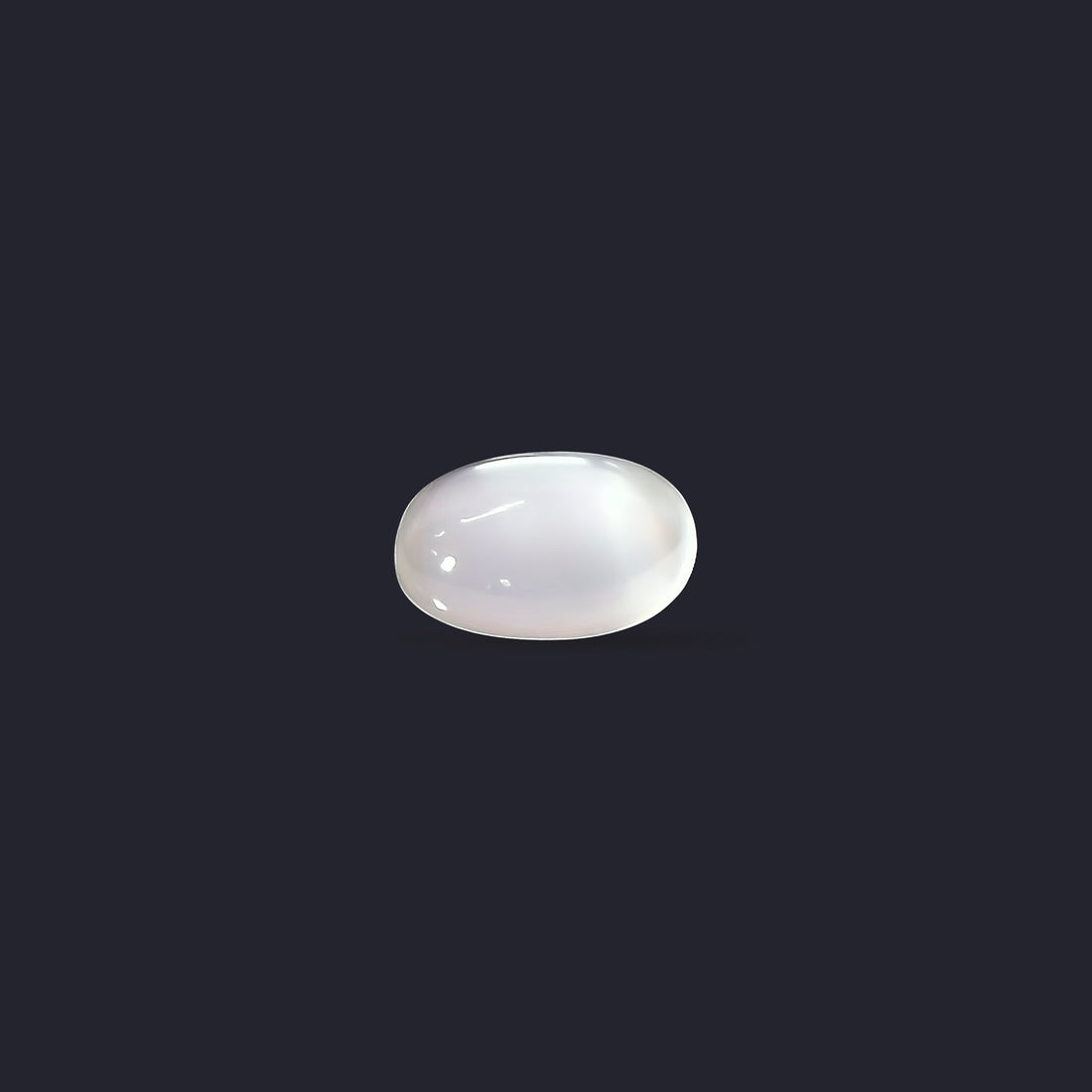 Front-view of a White Moonstone