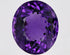 front-view of a faceted amethyst